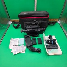 Vintage Canon E63 Canovision 8 - 8mm Video Camcorder w Case FOR PARTS OR REPAIR