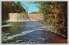 Upper Peninsula Michigan, Uppper Tahquamenon Falls, Vintage Postcard