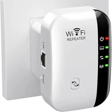 WiFi Range Extender 5000 Sq Ft Coverage Repeater/AP Mode 300Mbps Booster