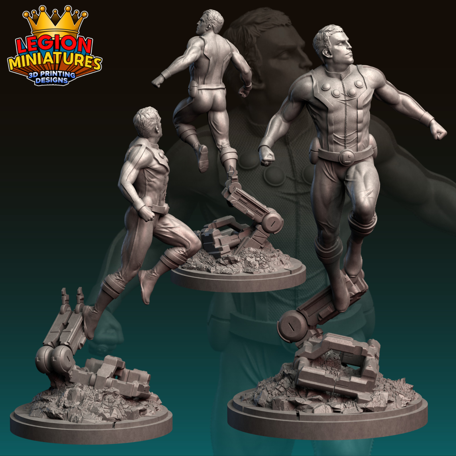 Cosmic Boy Resin Sculpture Statue Model Kit Unpainted/Unassembled