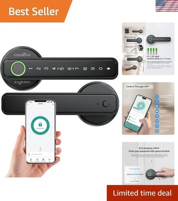 High-Security Fingerprint Smart Lock - Automatic Locking & USB Recharge