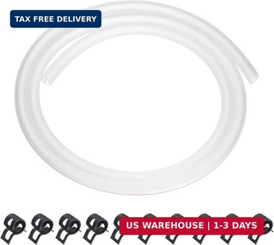 uxcell 3.3 Feet Fuel Line Hose, 3/16 Inch (5mm) ID Silicone Fuel Line with 10pcs