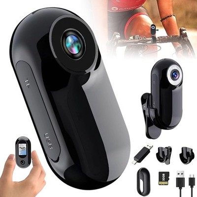 1080P Bodycam Körperkamera Pocket Cam Tragbar Helmkamera Schwarz Für Motorrad