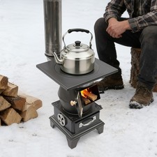 19.69ft Indoor Wood-Burning Heating Stove Camping Stove Cast Iron Heating Stove