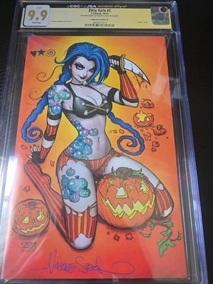 Zirty Girlz 5 CGC SS 9.9 Signed Nathan Szerdy Orange Halloween Jinx 
