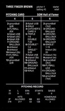 2024 Strat-O-Matic BLACK Hall Of Fame HOF SOM - Mordecai Brown