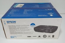 Epson EX71 WXGA 2500 Lumens Multimedia 3LCD Projector H310A, New In Box