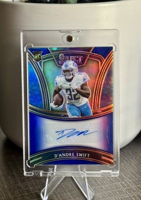 D'Andre Swift 2020 Panini SELECT Rookie Autograph RC AUTO /50 Chicago Bears