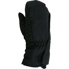 Hot Fingers Youth Zip N Slide Insulated Mittens (Black,Medium)