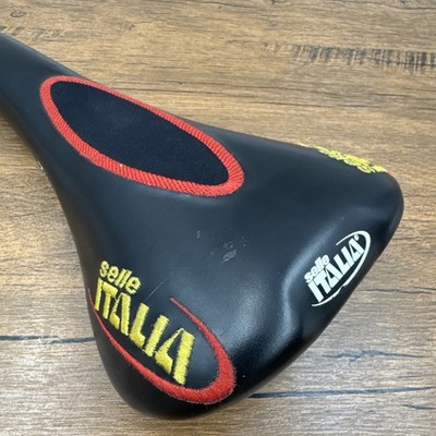 Selle Italia Flite Titanium Gel Embroidered Saddle Vintage MTB