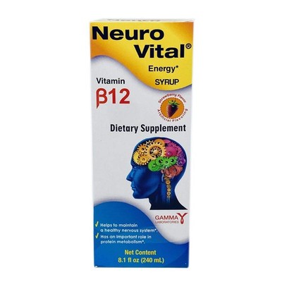 Neuro Vital B12 Energy Syrup 0.07 Fl Oz (Pack of 120) 