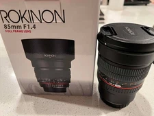 Rokinon 85mm f/1.4 Aspherical Lens For Fuji