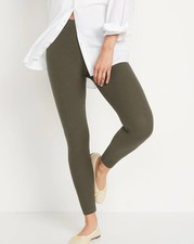 Old Navy High Waisted Rib Knit Legging-Olive-Size 2X-NWOT