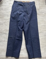 Vintage US Military 100 Wool Serge Trousers Blue Dress Uniform 1949 Mens 34x29