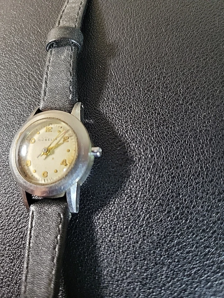 Reloj automático suizo Gubelin vintage para dama - funcionando - falta corona - correa original Foto 2 de 4