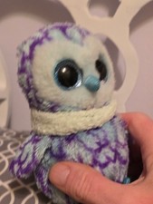 Ty Beanie Baby 2017  Oscar the Owl  8" Plush Stuffed Animal Toy New no tags