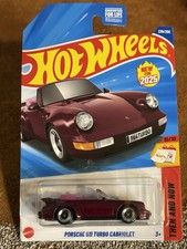 2025 HOT WHEELS CASE N THEN AND NOW PORSCHE 911 TURBO CABRIOLET Diecast Car