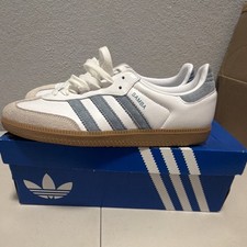 adidas Samba OG Women s Low Top Sneakers White/Ash Blue Gum JS1391