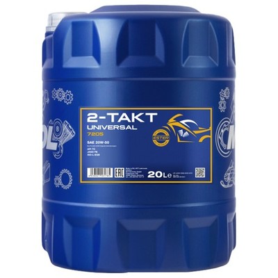 20 Liter Mannol 2-Takt Universal Motoröl API TC Jaso FB Motorrad Öl Mofa Roller