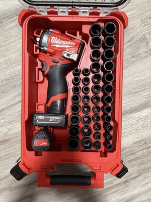 M12 3/8 Impact 2562-20 & Socket Set 49667009 Storage for Packout