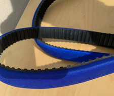 Blue Fabric Sponge Coated Rubber Timing Belt 25.4 mm WIDE x 1,847.9 mm LONG