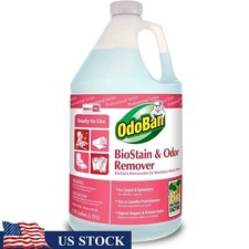 BioStain Odor Remover Stain Cleaner Carpet Upholstery Laundry Food Spills 128oz