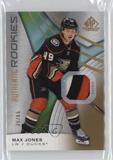 2019 Upper Deck SP Game Used Gold Spectrum Premium Materials 35/65 Max Jones lk8