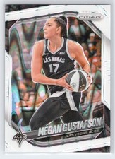 Megan Gustafson - 2025 Prizm WNBA - White Seismic #49 - Las Vegas Aces
