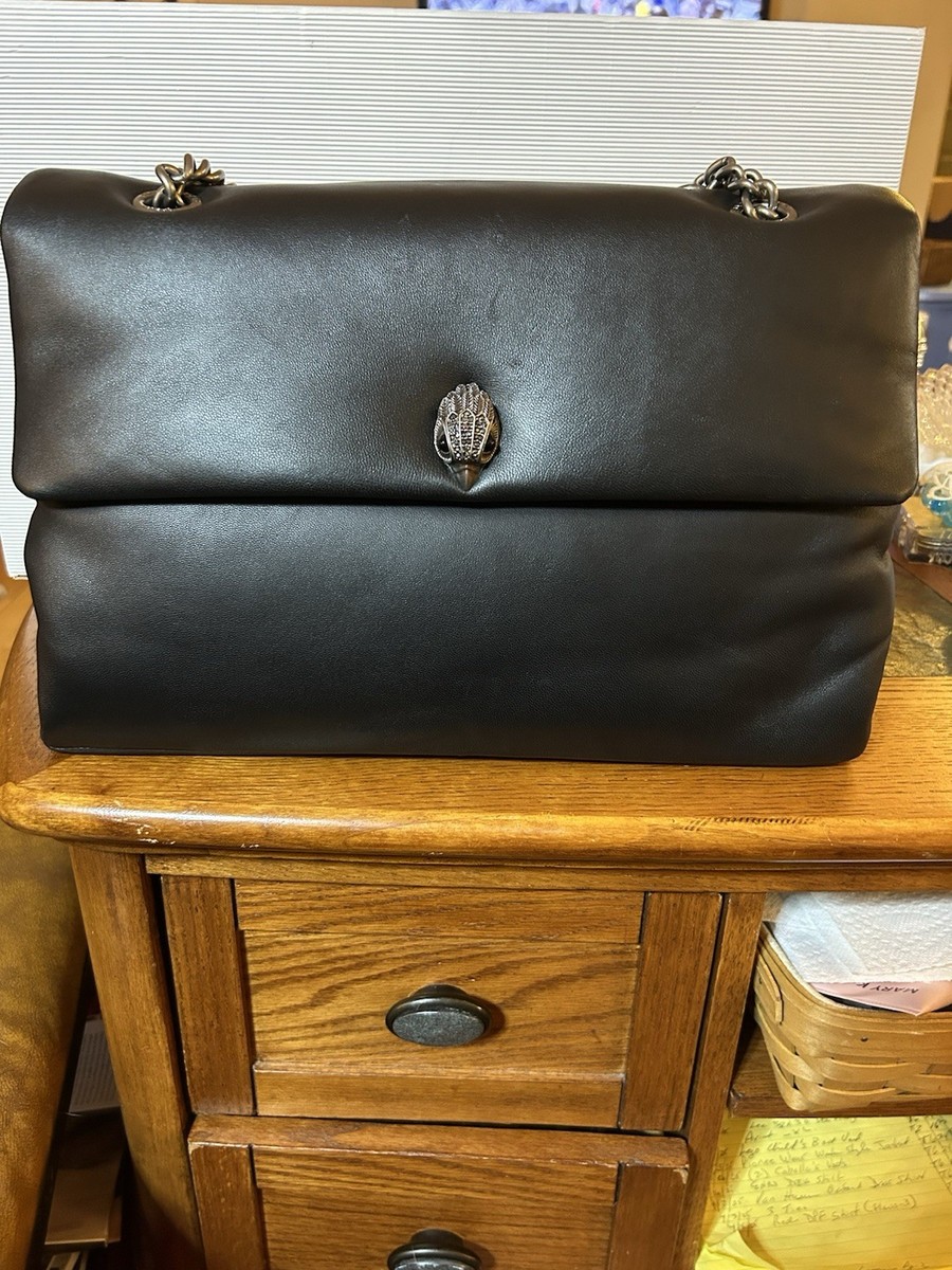 ゲイナートウ スーパー9M(25cm) KURT GEIGER LONDON XXL KEW BAG Soft Black Puff Leather