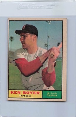 1961 Topps #375 Ken Boyer Cardinals VG/EX *DA-E6101