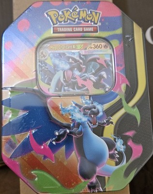 Mega Charizard Tin (Mega Charizard X) Pokemon Trading Card | Brand New / Sealed