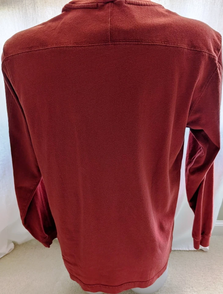 Dockers Cotton Long Sleeve Tee Sweatshirt Size L | Nautical Emblem Red - Image 3 of 4