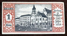 50 Pfennige Notgeld Banknote Reichshauptstadt Berlin 1921 Bezirk 1 Mitte