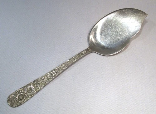 Vintage S. Kirk & Son Floral Repousse Sterling Silver Jelly Server ETC11042