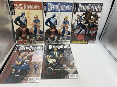 Valiant First Pullbox Preview The Delinquents #1,1-4Valiant Comics Lot Of 5