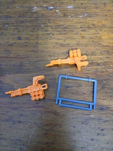 Vintage 1991 TMNT Mike’s Kowabunga Surf Buggy Parts Accessories 2 Guns Rollbar