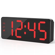 Digital Alarm Clock with Backup Battery & 59" UL-Certified Charger - 3-Level ...