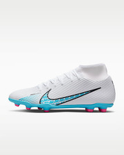 NEW Nike Mercurial Superfly 9 Club FG MG Men Size 6.5 White Blue DJ5961-146