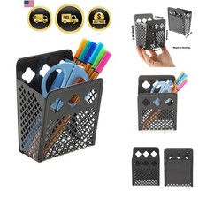 Magnetic Pen Holder, Mesh Metal Strong Magnet Dry Erase Marker Holder Pencil ...