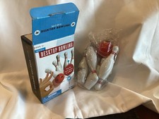 Mini Desktop Bowling Set 6 Mini Bowling Pins One Mini Bowling Ball Office/Home