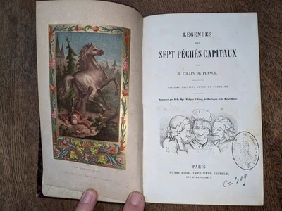 livre ancien-Collin De Plancy-Légendes des sept péchés capitaux-1864 - Photo 1/4