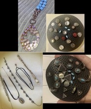 Western Boho Jewelry Bundle Turquoise Stud Set Texas Pendant Chokers Bracelets