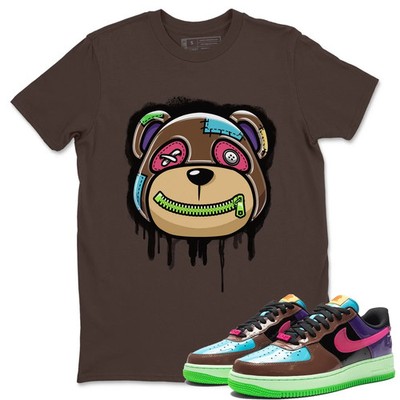 Bear Face Unisex Tops To Match Force 1 Undefeated Fauna Brown