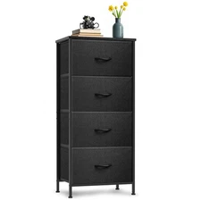 Dresser for Bedroom with 4 Drawers Chest of Drawers Fabric Dresser for Closet