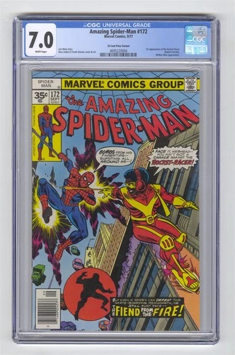 Amazing Spider-Man #172 CGC 7.0 Marvel Comic 35-Cent Price Variant Bronze