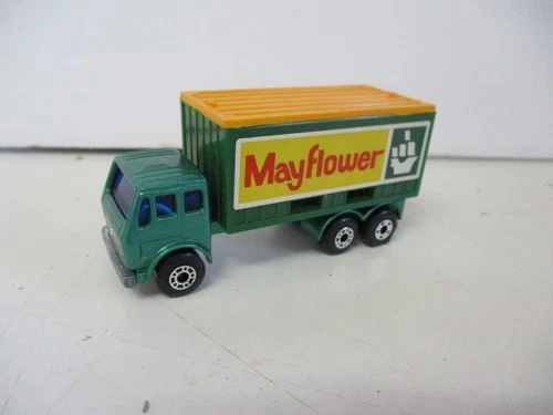 Matchbox Lesney Superfast SF42 Container Truck- green, "Mayflower" labels, loose