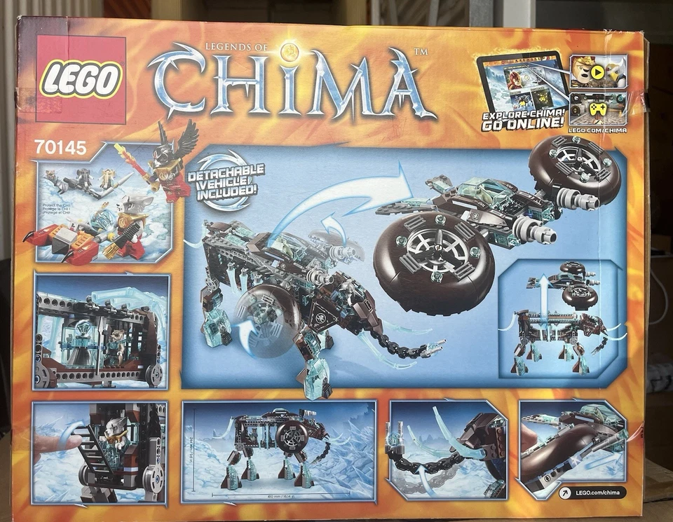 LEGO Legends of Chima: Muala's Ice Mammoth Stomper 70145 Nuevo Precintado Retirado Foto 2 de 2