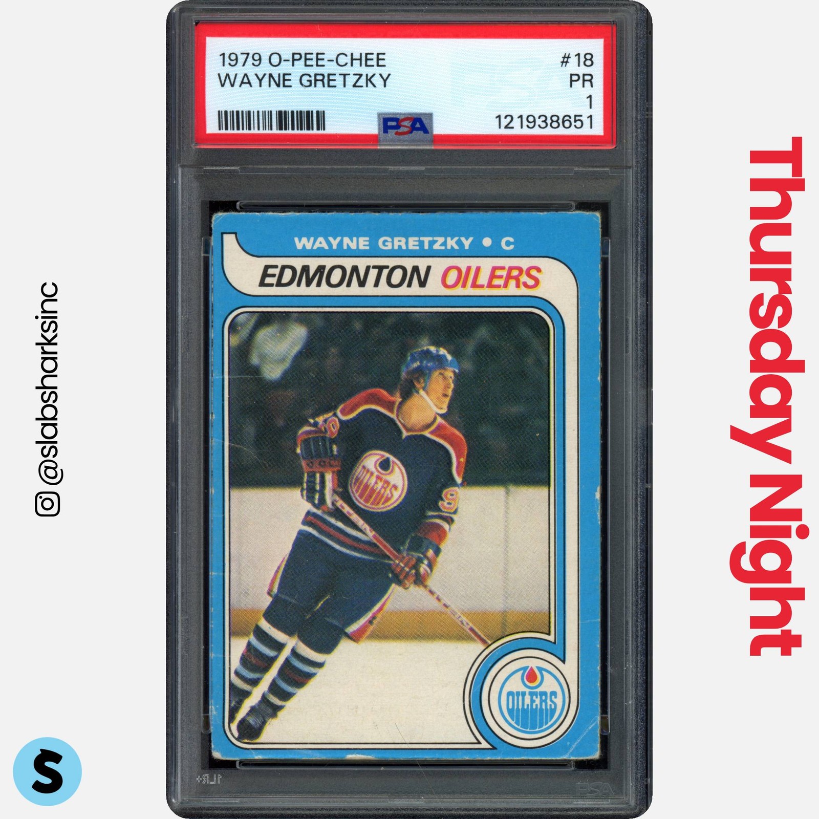 1979 O-PEE-CHEE #18 WAYNE GRETZKY RC ROOKIE PSA 1 view 1