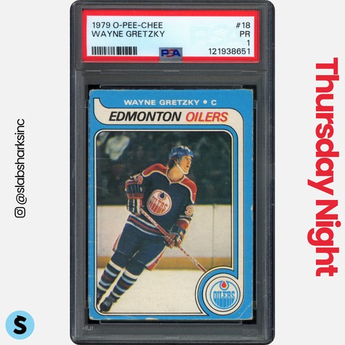 1979 O-PEE-CHEE #18 WAYNE GRETZKY RC ROOKIE PSA 1