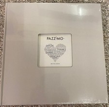 PAZZIMO  Jumbo-Foto-Album kreide  30x30 cm 100 schwarze Seiten BD117304